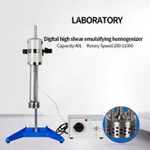 Lab High Speed Dispersing Emulsifier Lab Homogenizer Mixing Machine - aibasetek